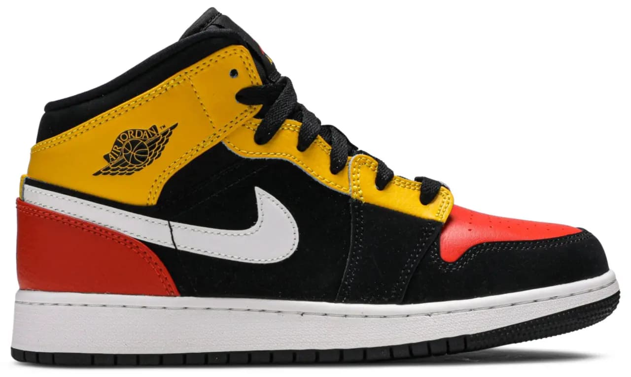 Giày Nike Air Jordan 1 Mid SE GS 'Amarillo Team Orange' BQ6931-087 Giày Nike Air Jordan 1 Mid SE GS 'Amarillo Team Orange' BQ6931-087