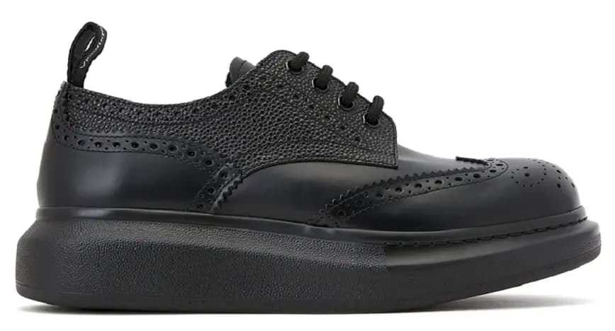 Giày Alexander McQueen Oversized Derby 'Black' 586200-WHX53-1000 Giày Alexander McQueen Oversized Derby 'Black' 586200-WHX53-1000