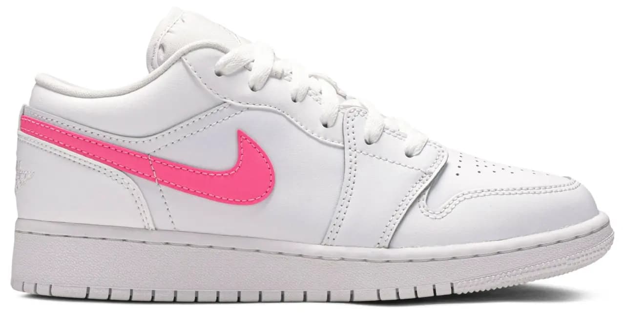 Giày Nike Air Jordan 1 Low GS 'White Neon' CW7035-100 Giày Nike Air Jordan 1 Low GS 'White Neon' CW7035-100