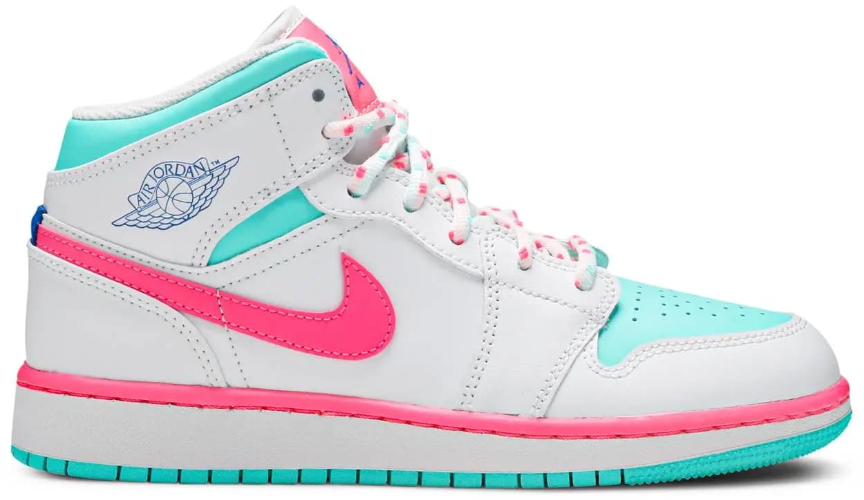 Giày Nike Air Jordan 1 Mid GS 'Digital Pink' 555112-102 Giày Nike Air Jordan 1 Mid GS 'Digital Pink' 555112-102