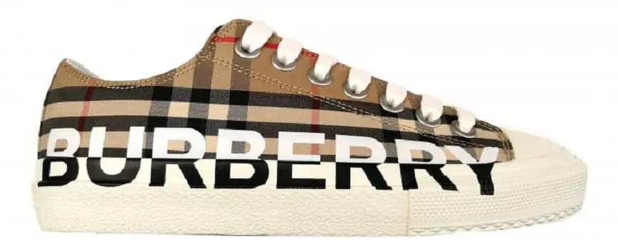Giày Burberry Logo Print Vintage Check Cotton 'Archive Beige' 80243011 Giày Burberry Logo Print Vintage Check Cotton 'Archive Beige' 80243011