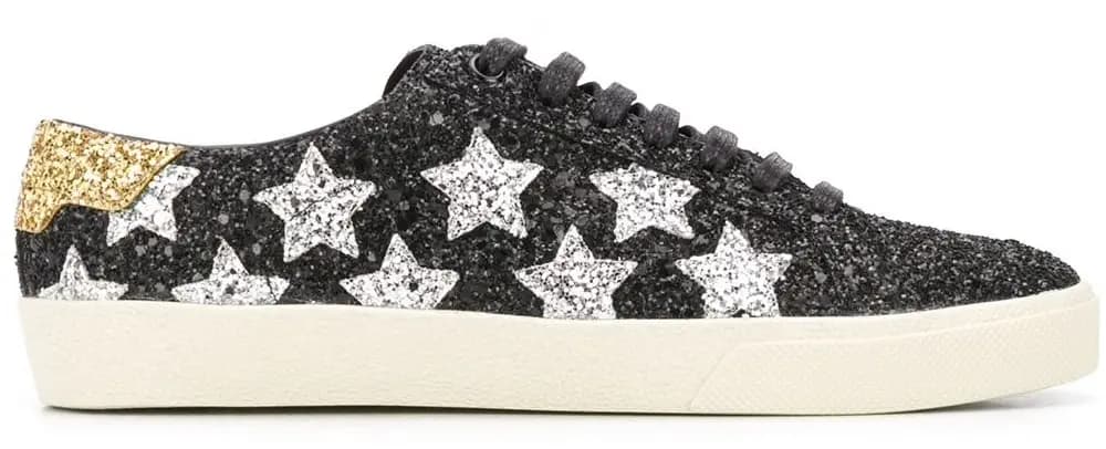 Giày Saint Laurent Court Classic Glitter Black 6033531G070 Giày Saint Laurent Court Classic Glitter Black 6033531G070