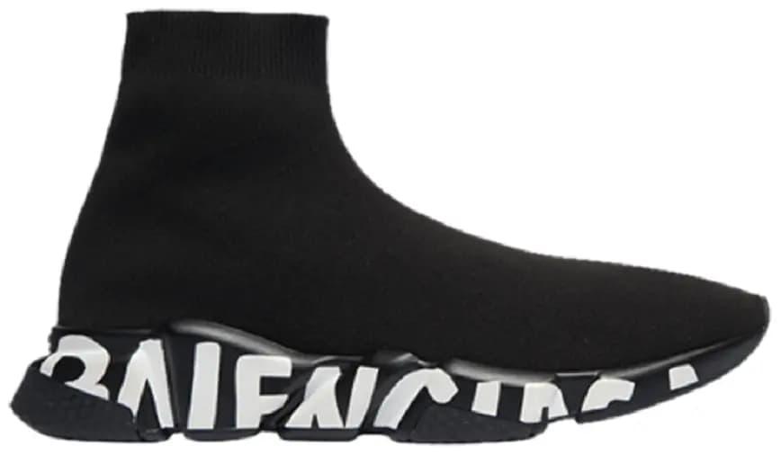 Giày Balenciaga Speed Trainer 'Graffiti Black' 605972 W05GE 1006 Giày Balenciaga Speed Trainer 'Graffiti Black' 605972 W05GE 1006