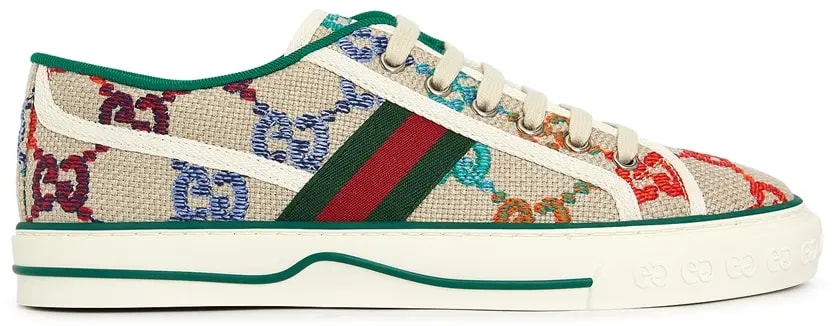Giày Gucci GG Tennis 'BeigeGray' 606111-UFT30-8466 — kich-thuoc: 43.5 Giày Gucci GG Tennis 'BeigeGray' 606111-UFT30-8466 — kich-thuoc: 43.5