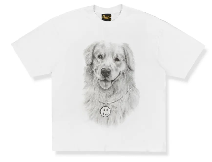 Áo Drew House Buddy SS Tee White — kich-thuoc: M Áo Drew House Buddy SS Tee White — kich-thuoc: M