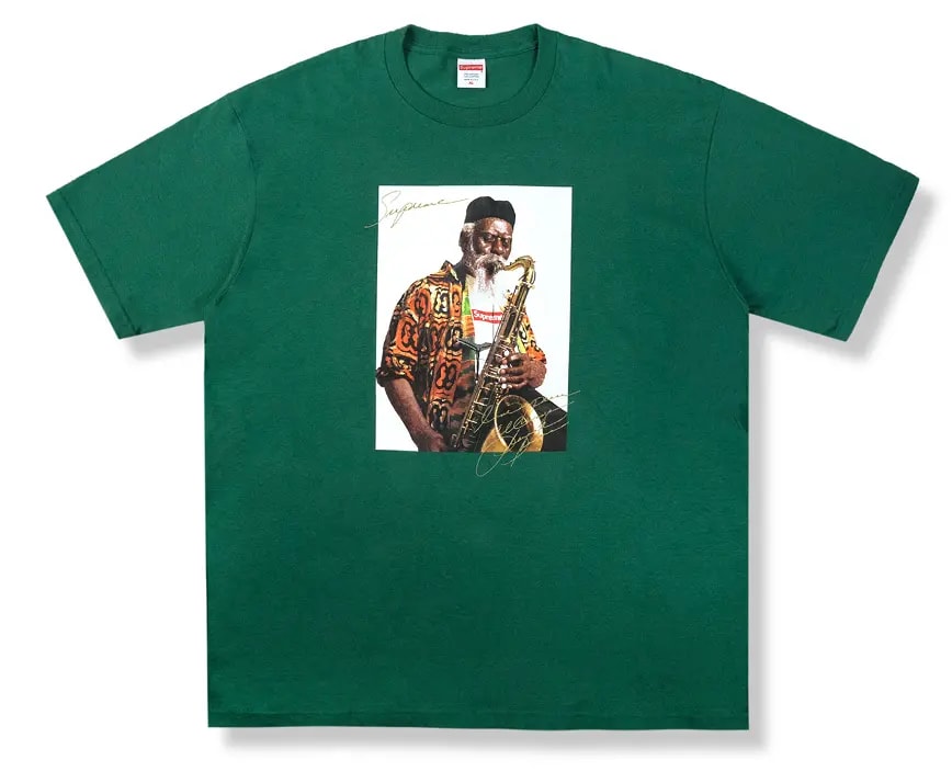 Áo Supreme Pharoah Sanders Tee Green — kich-thuoc: XL Áo Supreme Pharoah Sanders Tee Green — kich-thuoc: XL