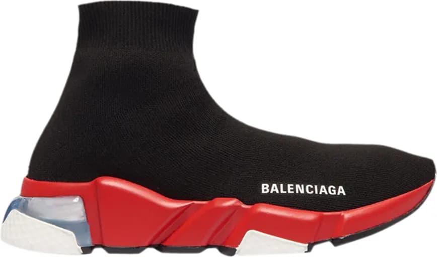 Giày Balenciaga Speed Clear Sole 'Black Red' 607544-W05GH-1038 Giày Balenciaga Speed Clear Sole 'Black Red' 607544-W05GH-1038