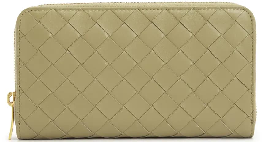 Ví Bottega Veneta Taupe Intrecciato 'Beige Gray' 608053-VCPP2-1520 Ví Bottega Veneta Taupe Intrecciato 'Beige Gray' 608053-VCPP2-1520
