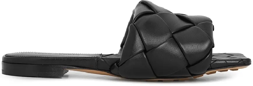 Dép Bottega Veneta Intrecciato Lido 'Black' 608853-VBSS0-1000 — kich-thuoc: 36 Dép Bottega Veneta Intrecciato Lido 'Black' 608853-VBSS0-1000 — kich-thuoc: 36