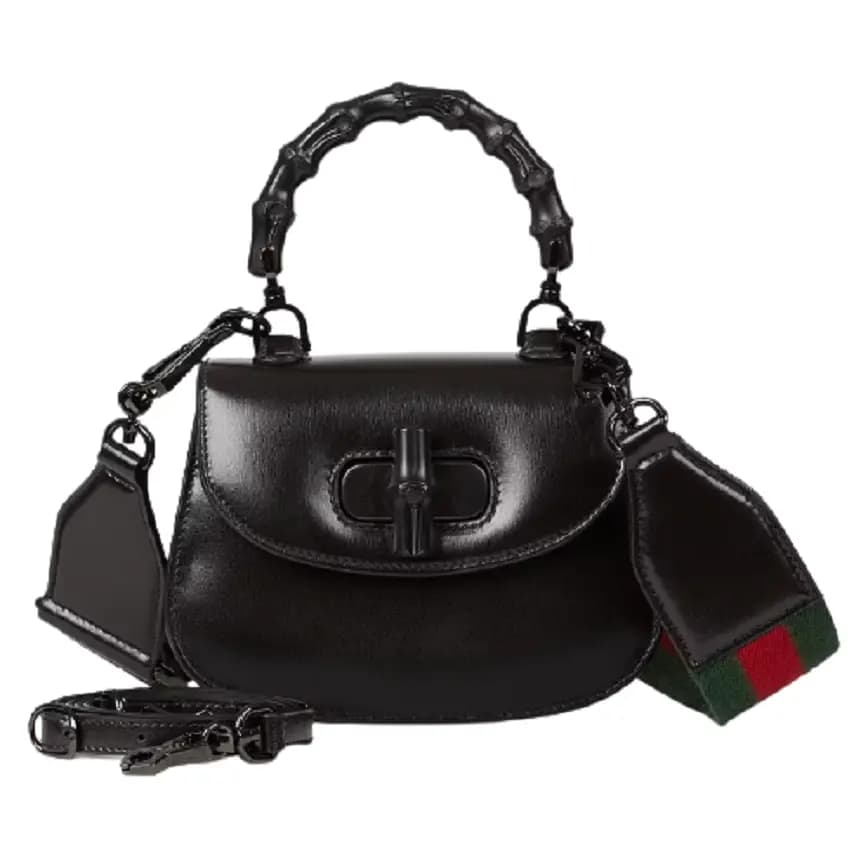 Túi Gucci Mini Top Handle With Bamboo Black Leather 686864-10ODP-1060 Túi Gucci Mini Top Handle With Bamboo Black Leather 686864-10ODP-1060