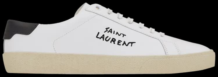 Giày Saint Laurent Court Classic SL06 'Optic White Black' 610649-08G10-9061 Giày Saint Laurent Court Classic SL06 'Optic White Black' 610649-08G10-9061