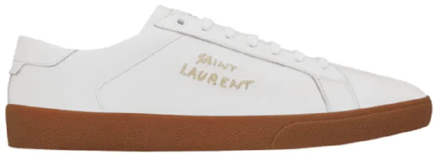 Giày Saint Laurent SL-06 Court Leather 'Optic White Gum' 61068500N009030 Giày Saint Laurent SL-06 Court Leather 'Optic White Gum' 61068500N009030