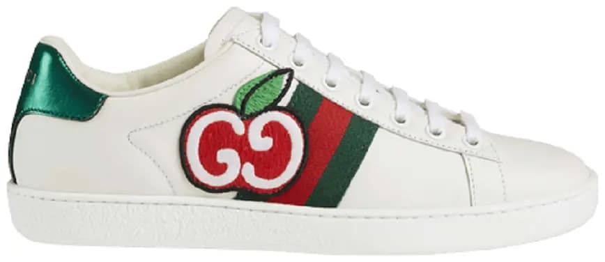 Giày Gucci Wmns Ace Low 'GG Apple Patch White' 611377 DOPE0 9064 Giày Gucci Wmns Ace Low 'GG Apple Patch White' 611377 DOPE0 9064