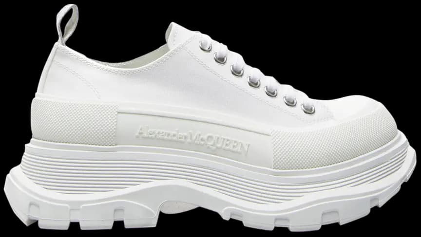 Giày Alexander McQueen Wmns Tread Slick Lace Up 'White' 611705-W4MV2-9000 Giày Alexander McQueen Wmns Tread Slick Lace Up 'White' 611705-W4MV2-9000