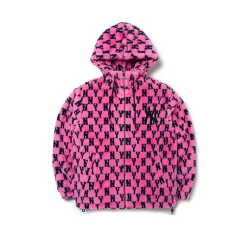 Áo MLB Monogram Plush Fleece Jumper NY Yankees 3AJPF1816-50PKD Áo MLB Monogram Plush Fleece Jumper NY Yankees 3AJPF1816-50PKD