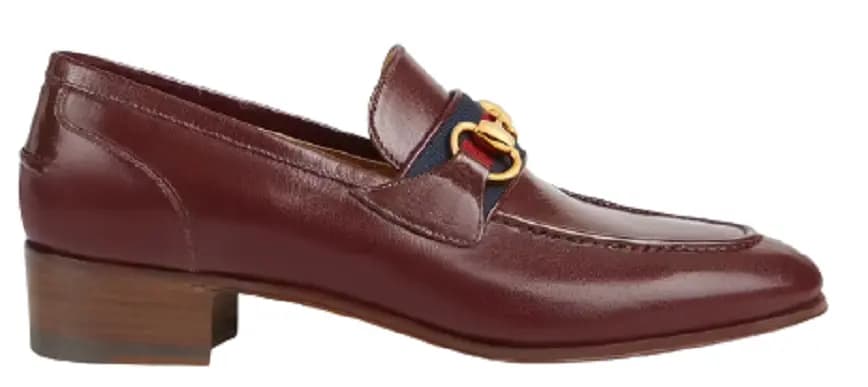 Giày Gucci Loafer With Horsebit And Web Deep Red 660819-0G0P0-6160 Giày Gucci Loafer With Horsebit And Web Deep Red 660819-0G0P0-6160