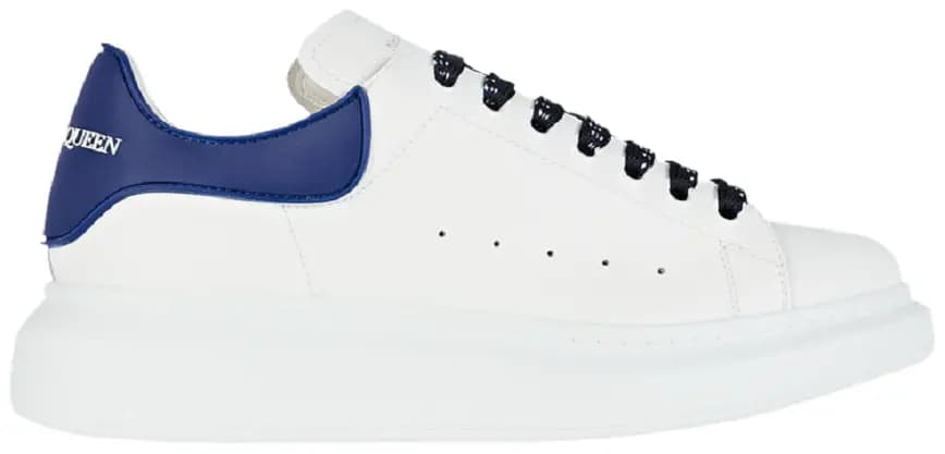 Giày Alexander McQueen Wmns Oversized Sneaker 'White Navy' 621056-WHXMT-9095 Giày Alexander McQueen Wmns Oversized Sneaker 'White Navy' 621056-WHXMT-9095