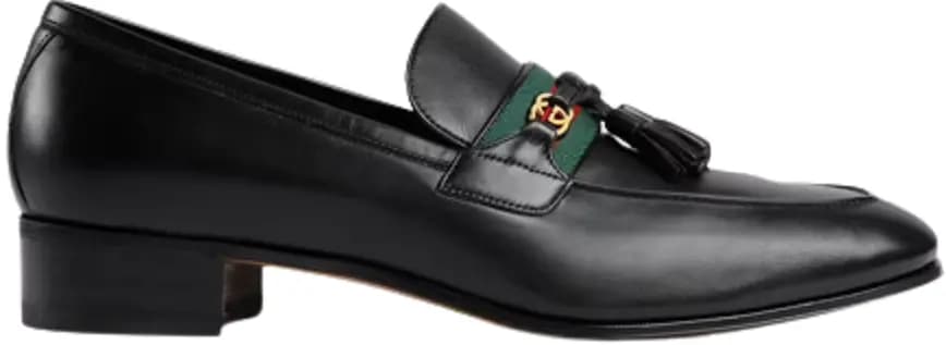Giày Gucci Web And Interlocking G 'Black' 6247201W6101066 Giày Gucci Web And Interlocking G 'Black' 6247201W6101066