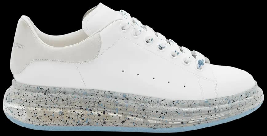 Giày Alexander McQueen Oversized Sneaker 'White Blue Splatter' 625174-WHYBB-9176 Giày Alexander McQueen Oversized Sneaker 'White Blue Splatter' 625174-WHYBB-9176