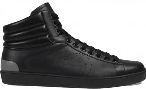 Giày Gucci Ace High-Top GG Black 625672-1XG10-1070 Giày Gucci Ace High-Top GG Black 625672-1XG10-1070