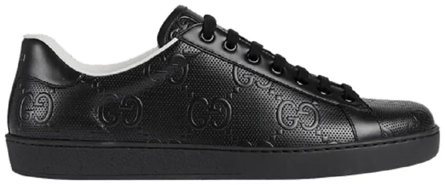 Giày Gucci Ace 'GG Embossed Black' 625787 1XK10 1000 Giày Gucci Ace 'GG Embossed Black' 625787 1XK10 1000