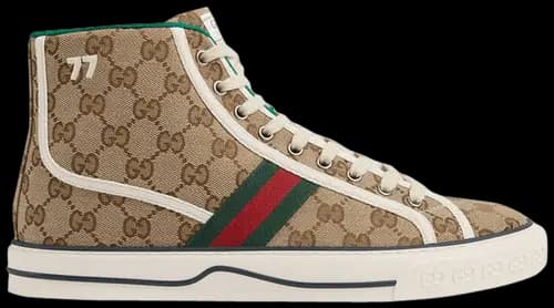Giày Gucci Tennis 1977 High 'Beige Ebony' 625807-HVK70-9765 Giày Gucci Tennis 1977 High 'Beige Ebony' 625807-HVK70-9765