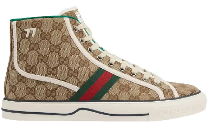 Giày Gucci Men's Tennis 1977 High Top Sneaker 625807-HVK70-9765 Giày Gucci Men's Tennis 1977 High Top Sneaker 625807-HVK70-9765