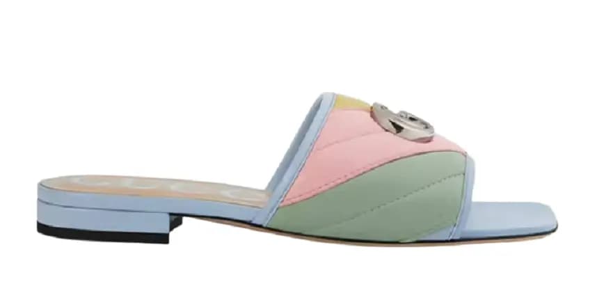 Dép Gucci Double G Matelasse Leather 629934-0CGB0-4970 Dép Gucci Double G Matelasse Leather 629934-0CGB0-4970