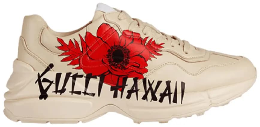 Giày Gucci Wmns Rhyton 'Gucci Hawaii Poppy Print' 631708-DRW00-9522 Giày Gucci Wmns Rhyton 'Gucci Hawaii Poppy Print' 631708-DRW00-9522