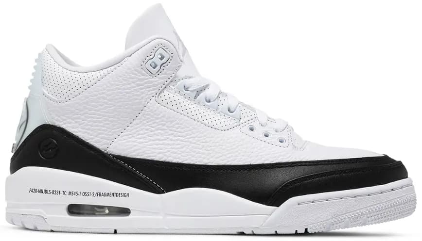 Giày Nike Fragment Design x Air Jordan 3 Retro SP 'White' DA3595-100 Giày Nike Fragment Design x Air Jordan 3 Retro SP 'White' DA3595-100