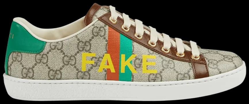 Giày Gucci Ace 'Fake Not Print' 636359-2GC10-8260 Giày Gucci Ace 'Fake Not Print' 636359-2GC10-8260