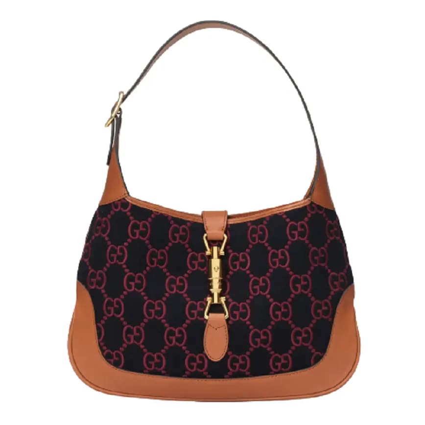 Túi Gucci Jackie 1961 'Blue Red' GG Wool Fabric 636706-HS3OG-8703 Túi Gucci Jackie 1961 'Blue Red' GG Wool Fabric 636706-HS3OG-8703