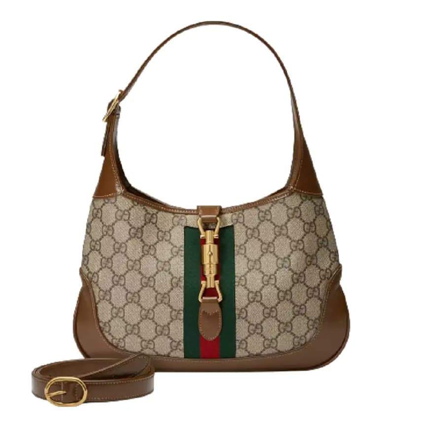 Túi Gucci Jackie 1961 Ebony GG 'Brown' 636706-HUHHG-8565 Túi Gucci Jackie 1961 Ebony GG 'Brown' 636706-HUHHG-8565