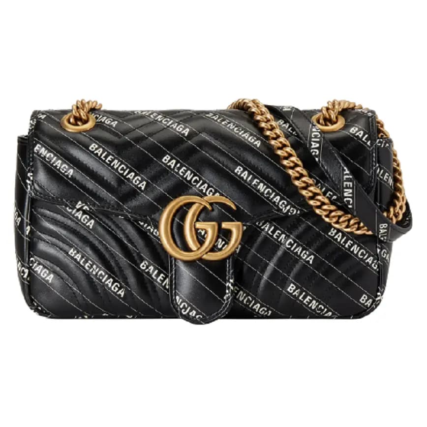 Túi Gucci The Hacker Project Small GG Marmont Black Leather 443497-UK5AT-1089 Túi Gucci The Hacker Project Small GG Marmont Black Leather 443497-UK5AT-1089