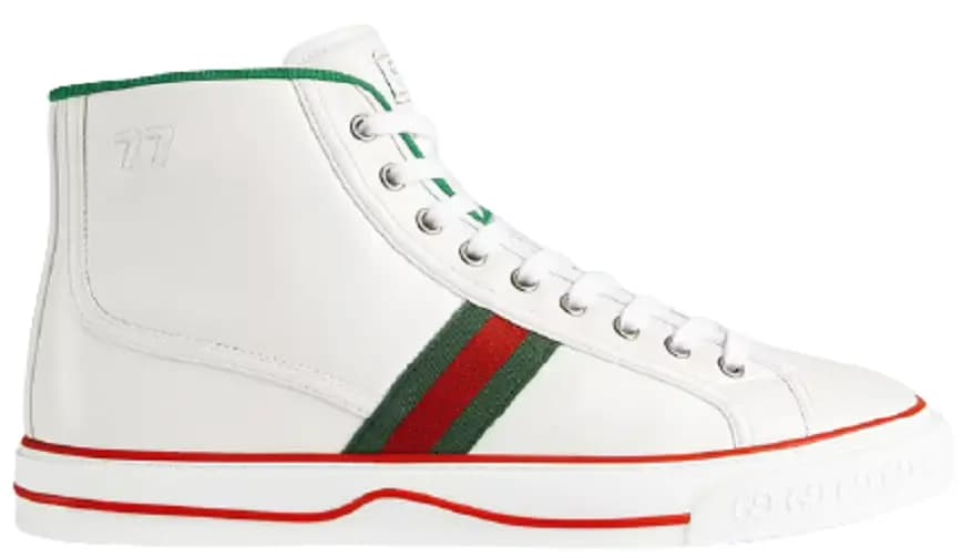 Giày Gucci Men's Tennis 1977 High Top Sneaker 644734-17L20-9071 Giày Gucci Men's Tennis 1977 High Top Sneaker 644734-17L20-9071