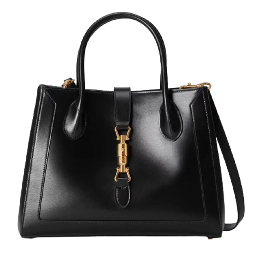 Túi Gucci Jackie 1961 Medium Tote Bag Black Leather 649016-0YK0G-1000 Túi Gucci Jackie 1961 Medium Tote Bag Black Leather 649016-0YK0G-1000