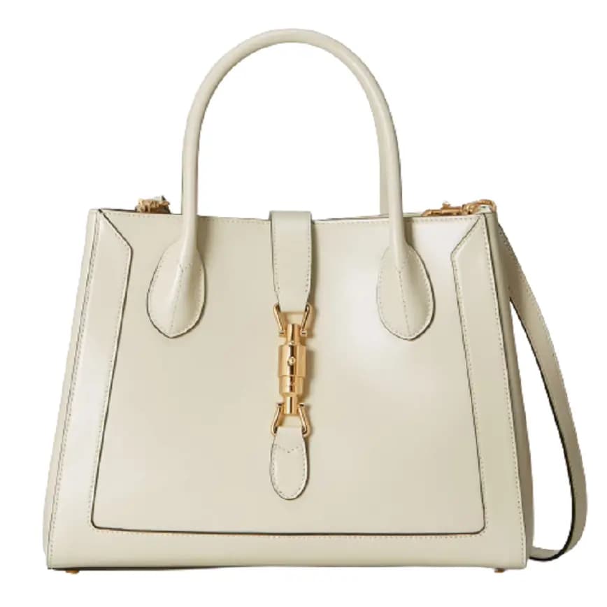 Túi Gucci Jackie 1961 Medium Tote Bag White Leather 649016-0YK0G-9022 Túi Gucci Jackie 1961 Medium Tote Bag White Leather 649016-0YK0G-9022