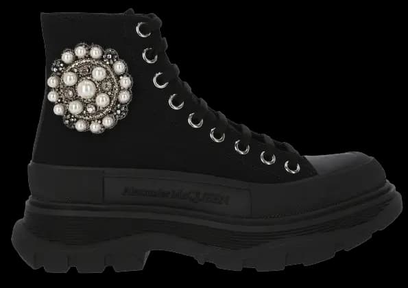 Giày Alexander McQueen Wmns Lace Boots 652280-W4L3K-1081 Giày Alexander McQueen Wmns Lace Boots 652280-W4L3K-1081
