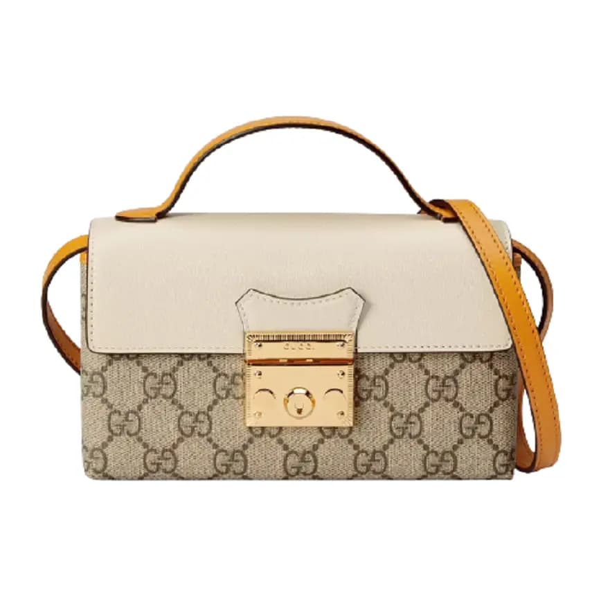 Túi Gucci Padlock Mini Beige And White Leather 652683-96GAG-9763 Túi Gucci Padlock Mini Beige And White Leather 652683-96GAG-9763