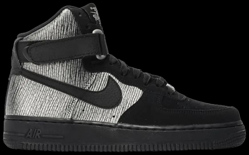 Giày Nike Wmns Air Force 1 High Prm 'Metallic Silver Black' 654440-003 Giày Nike Wmns Air Force 1 High Prm 'Metallic Silver Black' 654440-003