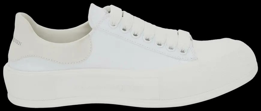 Giày Alexander McQueen Deck Lace-Up Plimsoll 'White' 654593-W4MV7-9000 — kich-thuoc: lien-he-order Giày Alexander McQueen Deck Lace-Up Plimsoll 'White' 654593-W4MV7-9000 — kich-thuoc: lien-he-order