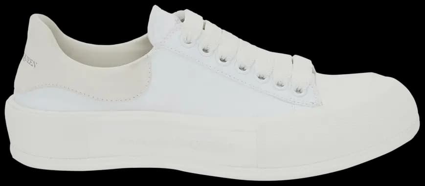 Giày Alexander McQueen Wmns Deck Lace-Up Plimsoll 'White' 654593-W4PQ1-9000 Giày Alexander McQueen Wmns Deck Lace-Up Plimsoll 'White' 654593-W4PQ1-9000