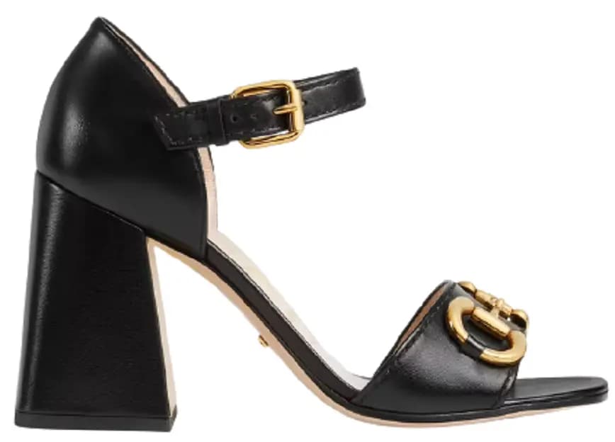 Giày Gucci Women's Sandal with Horsebit 655411-BKO00-1000 Giày Gucci Women's Sandal with Horsebit 655411-BKO00-1000