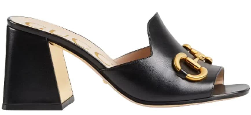 Giày Gucci Women's Slide Sandal with Horsebit 655412-BKO00-1000 Giày Gucci Women's Slide Sandal with Horsebit 655412-BKO00-1000
