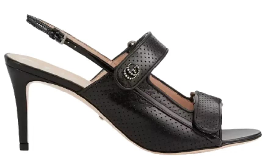 Giày Gucci Women's Sandal with Mini Double G 655415-04JT0-1000 Giày Gucci Women's Sandal with Mini Double G 655415-04JT0-1000