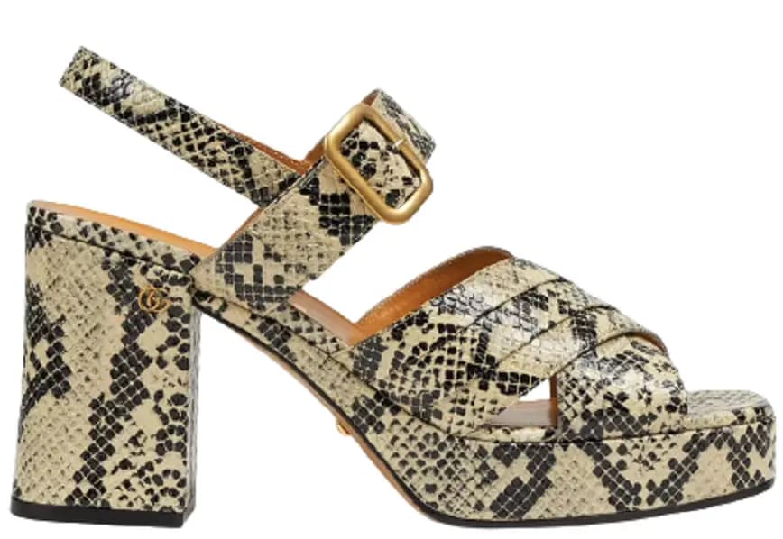 Giày Gucci Women's Python Print Sandal 656383-19Y00-9719 Giày Gucci Women's Python Print Sandal 656383-19Y00-9719