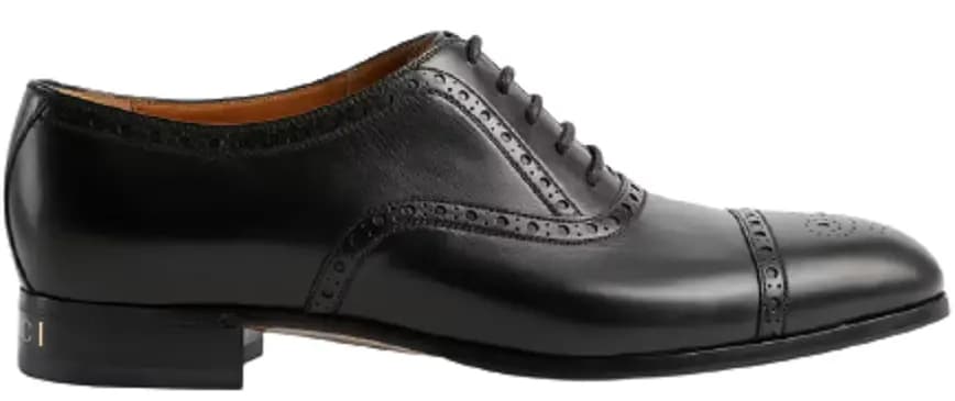 Giày Gucci Men's Shoe With Brogue Details 658215-1W600-1000 Giày Gucci Men's Shoe With Brogue Details 658215-1W600-1000