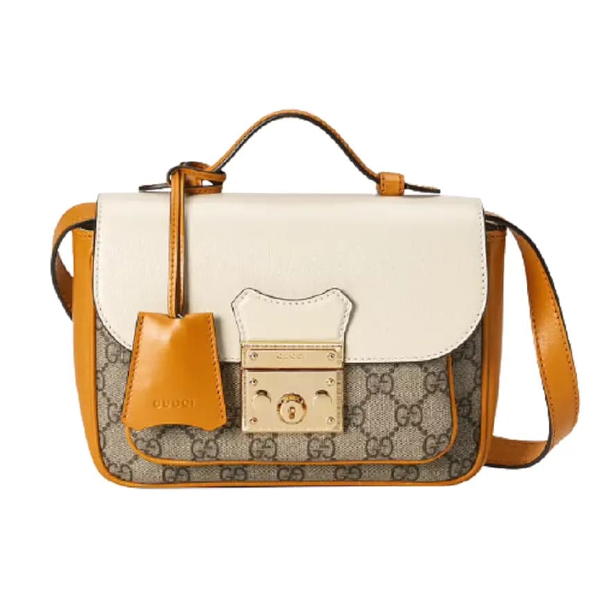 Túi Gucci Padlock Mini GG Supreme Burnt Orange Leather 658487-2ZGAG-9763 Túi Gucci Padlock Mini GG Supreme Burnt Orange Leather 658487-2ZGAG-9763