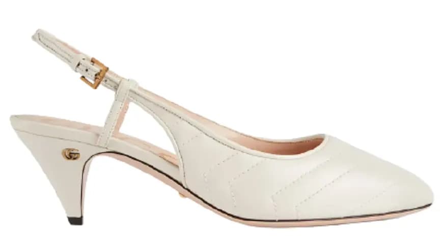 Giày Gucci Women's Matelassé Sling Back 659471-BKO00-9050 Giày Gucci Women's Matelassé Sling Back 659471-BKO00-9050