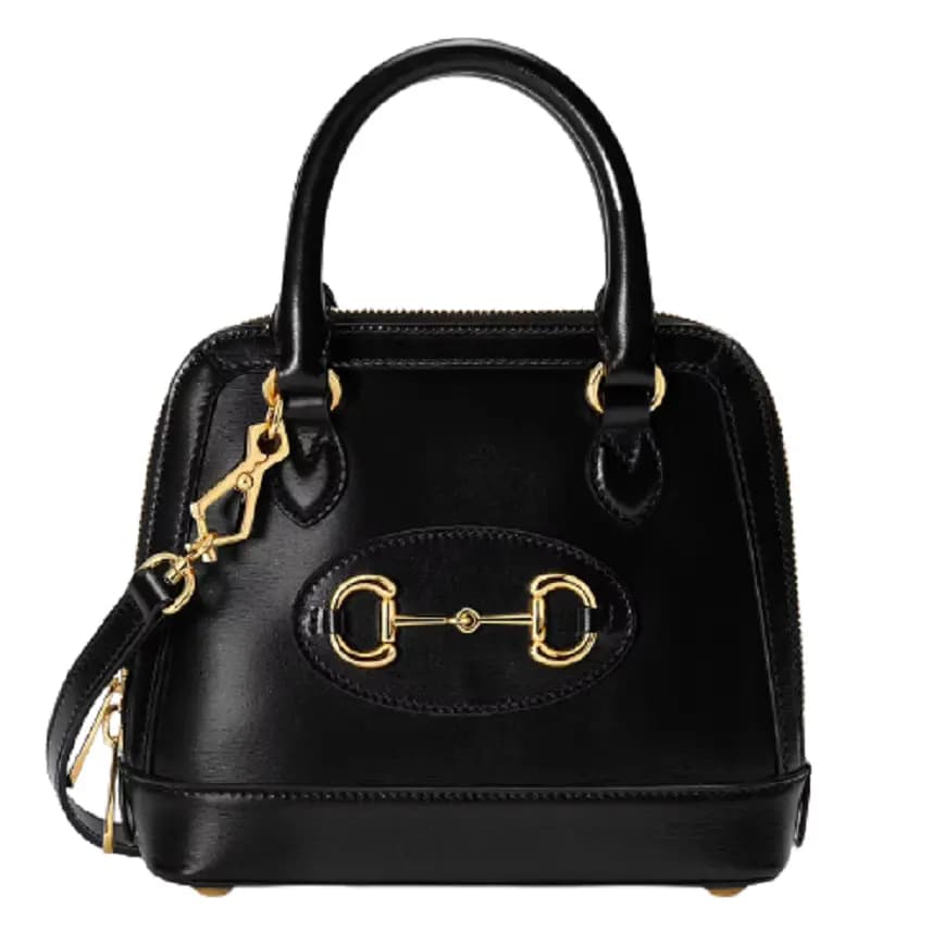 Túi Gucci Horsebit 1955 Mini Top Handle Black Leather 640716-0YK0G-1000 Túi Gucci Horsebit 1955 Mini Top Handle Black Leather 640716-0YK0G-1000